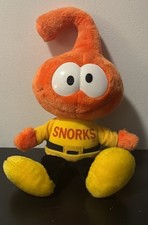 Dimmy Snorks Orange Plush Stuffed Animal Medium with Yellow Shirt