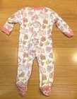 Burt's Bees Baby White Pink Floral Coverall One-Piece for Baby 6-9 Months — photo 3