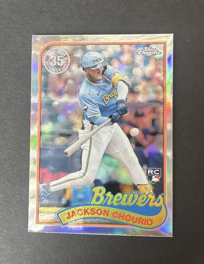 2024 Topps Chrome Update #89CU-4 Jackson Chourio 1989 Topps 35th Anniversary