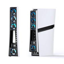Cooling Fan for PS5 Pro, Efficient Cooler Fan with Adjustable Speed/Led Light, T