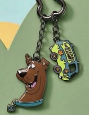 Scooby Doo Licensed Keychain, Bag Clip, Scooby Dog, Mystery Machine, NEW