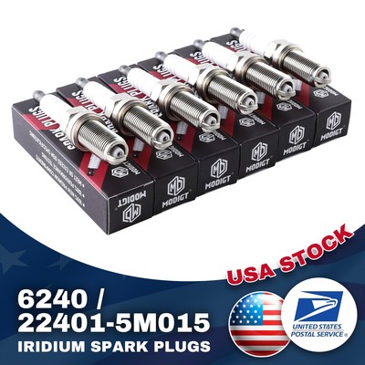 6X Fit For NGK Iridium Spark Plugs PLFR5A11 22401-5M015 FOR Nissan INFINITI NEW
