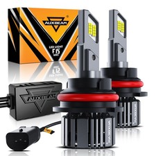 AUXBEAM 9007 LED Headlight Bulbs High/Low Beam Lamp 6500K White 20000LM Bright
