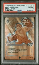 2024 DISNEY LORCANA EN 6-AZURITE SEA ENCHANTED WRECK-IT RALPH - HAM HANDS PSA 10