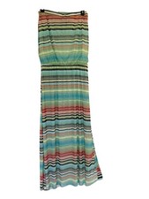 Cynthia Rowley Size M Multicolor Striped Sleeveless Dress Beach Cruise Vacation