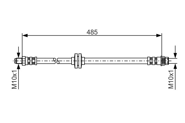 1 987 476 827 Bosch brake hose for Renault