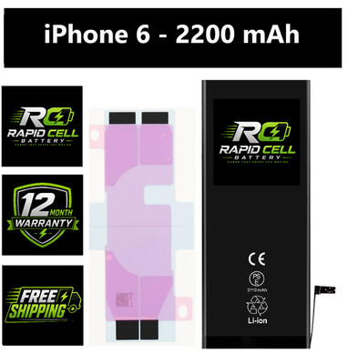 Replacement Battery for iPhone 6 2200 mAh High Capacity A1549 A1586 A1589