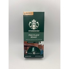 Starbucks Pike Place Roast Nespresso Original Line Coffee Capsules 10 Count Box