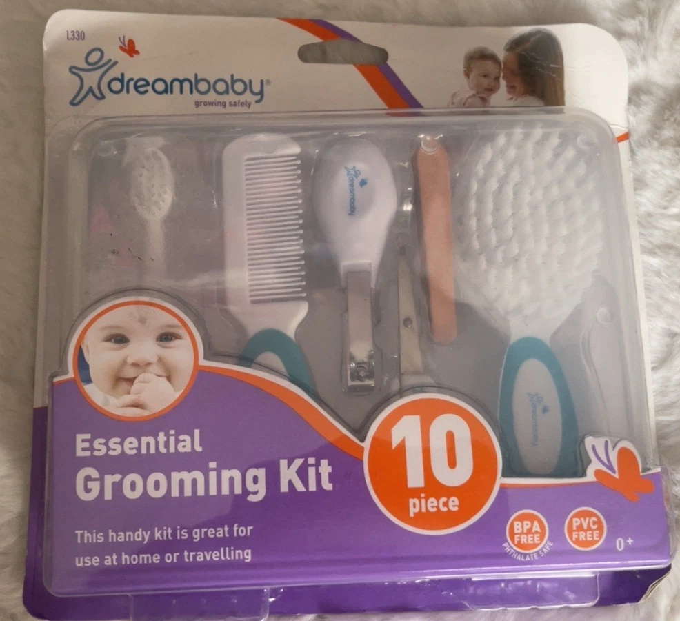 Dreambaby PCR314P Set Spazzola E Pettine Per Capelli | Bianco | Dimensioni 19,4 X 9,2 X 2,6 Cm