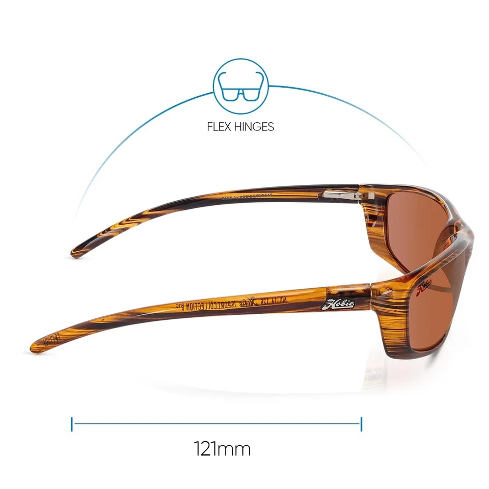 Gafas de sol polarizadas unisex Hobie Cabo - Lentes HydroClean, varios colores Foto 4 de 4