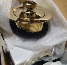 PROFLO PF16331PB Lift  Turn Tub Waste  Overflow Kit Assembly Polished Brass