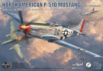Border 1/35 BF-015 North American P-51D Mustang Full Interior Fighter Aircraft