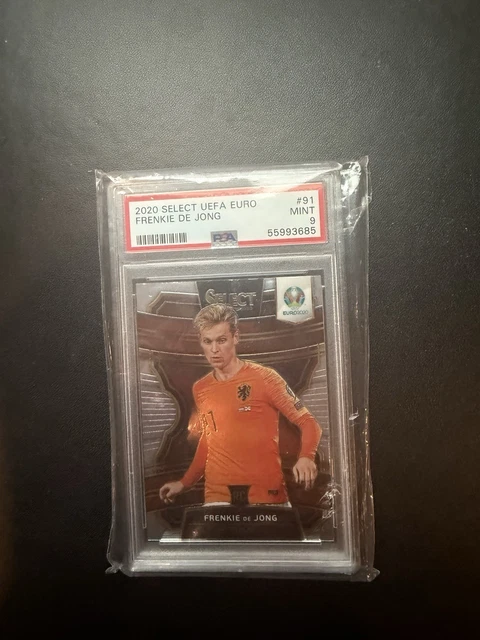 2020 Panini Select UEFA Euro Preview Terrace Frenkie de Jong #91 PSA 9 Rookie