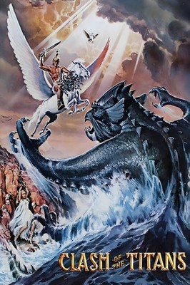 Clash of the Titans 1981 Laurence Olivier Maggie Smith Movie Poster Art C