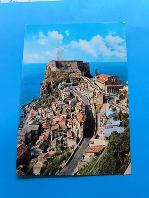 THE PURPLE COAST - SCYLLA - PANORAMA WITH CASTLE - COLOR POSTCARD TRAVELLED