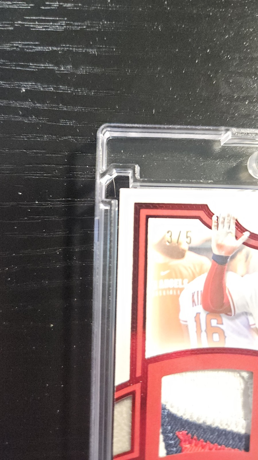 Topps 2026 Baseball Mike Trout Angels Auto Patch TFAPU-MT 3/5 view 2