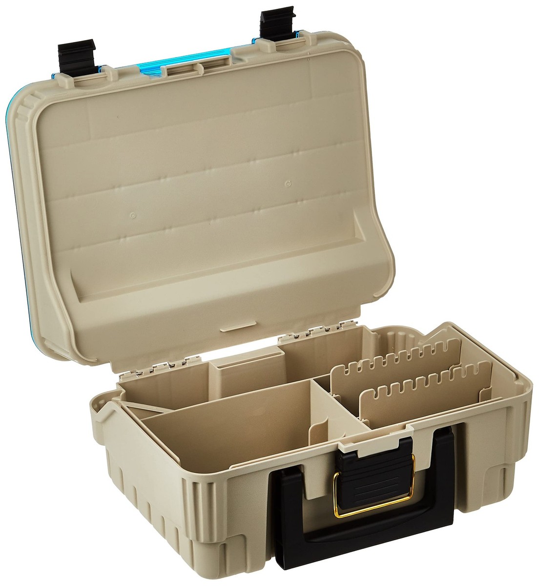 Plano 1349-00 Two Level Magnum 3449 Tackle Box, Sandstone/Blue