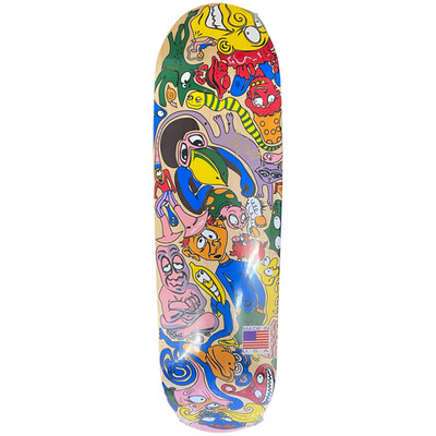 RARE SIGNED Willy Santos Work Shop Skateboard Deck Manaloto Re-issue - Natural