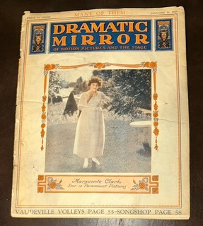 January 11 1919 Dramatic Mirror Magazine Movie Star Marguerite Clark On Cover