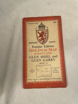 Vintage Ordnance Survey Map Of Scotland Sheet 41 Glen Shiel And Glen Garry Paper