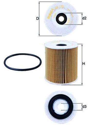 KNECHT OX 175D Oil Filter for CHRYSLER,FIAT,JEEP,MINI,NISSAN - Image 41