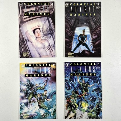 LOT OF 4 ALIENS: COLONIAL MARINES #2, #3, #4, #5 DARK HORSE COMICS (1993) 