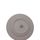 Wild Rose Blue Floral White Round Ceramic Plate Glossy USA Printed Backstamp — photo 2