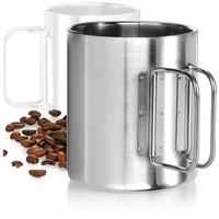 Edelstahl-Kaffeebecher - 350 Ml - Thermo-Trinkbecher Aus Rostfreiem Edelstahl