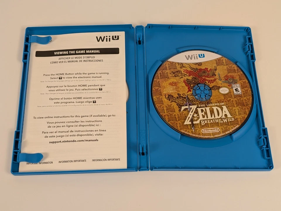 The Legend of Zelda: Breath of the Wild (Nintendo Wii U)➡️CIB  -Tested- MINT📀! - Image 3 of 4