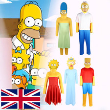 The Simpsons Costume Anime Bart Lisa Marge Homer Simpsons Cosplay Adult Kids New