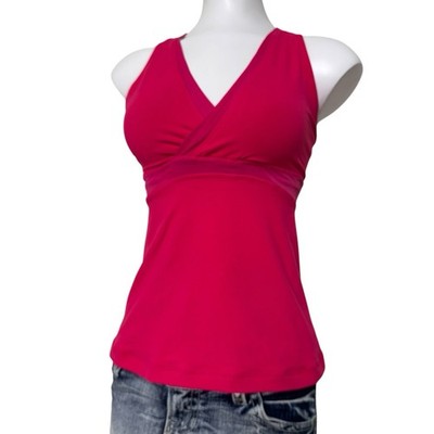 Lululemon No Limit Tank Top V2 Berry Rumble Magenta Mesh Racerback Size 6