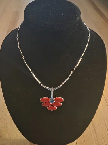 Vintage Signed Sarah Coventry Silver Tone Bar Link Chain costume jewelry!