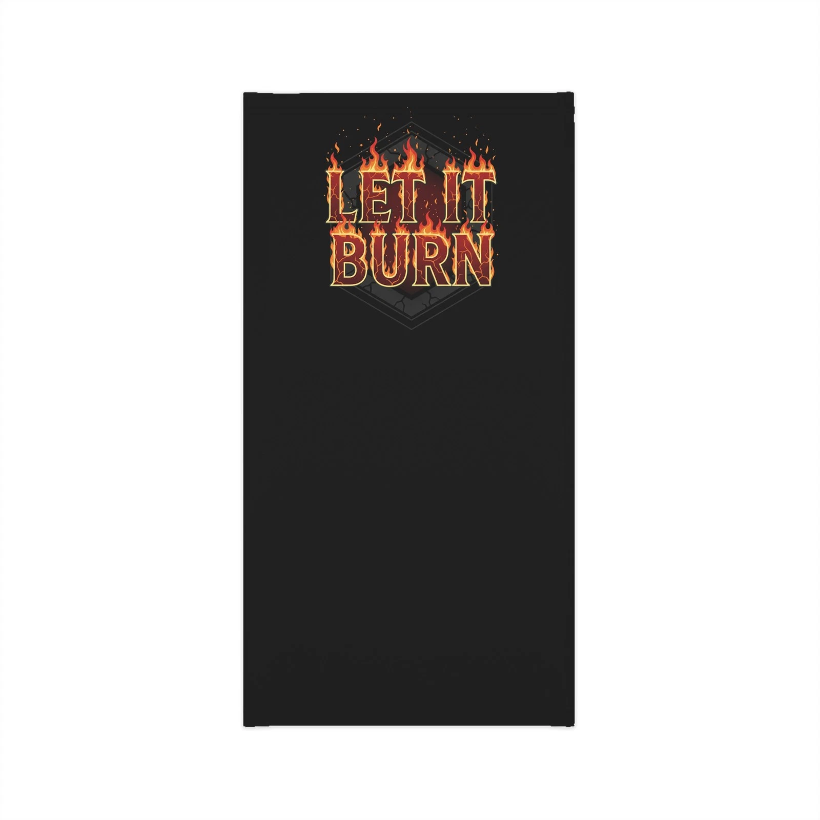 Let It Burn flame text Neck Gaiter | Lightweight face cover