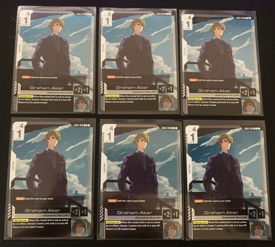 Gundam Card Game - Graham Aker GD03-098 Rare English Holo