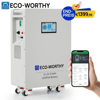 16kWh Batteriespeicher 48V 314Ah LiFePO4 Batterie  PV Speicher Solar