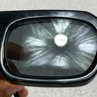OFF WHITE OW40001U Sunglasses 68J Black Rectangle 57-19-145 | eBay