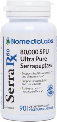 Sinus & Lung Health Support Pure Serrapeptase (90 Caps)