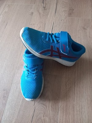 Schuhe Sport Tennis Asics Gr. 34,5 in blau
