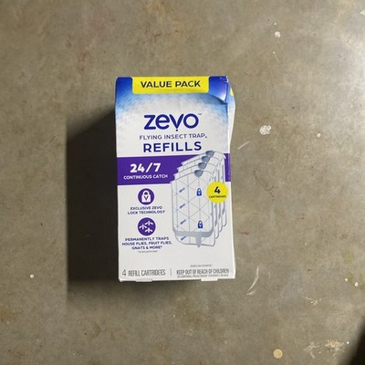 Zevo Flying Insect Trap, Fly Trap Refill Cartridges 4 Cartridges