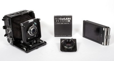 Wista 45SP 4X5 Field camera + 165mm + 210mm MC lenses + Holders + Film + Fresnel