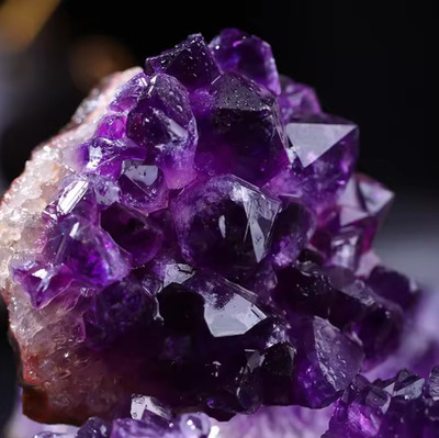 80-100g Raw Amethyst Crystal Quartz Cluster Specimens Healing Reiki Ornaments