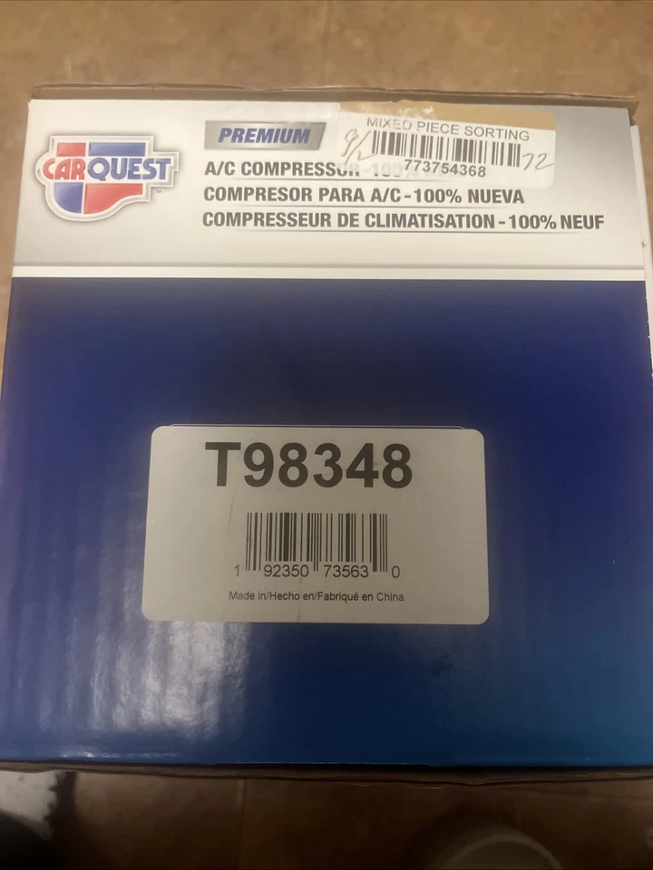全新交流压缩机零件编号 T98348。 适用于奥迪 A6 2012 - 2015 及更多 — 第 2/4 张图片
