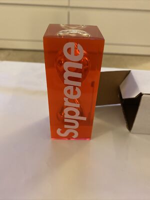 Supreme Glass Sand Timer SS15 Red Box Logo Rare New In Box | eBay