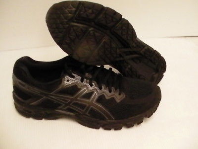 Asics men's gel superion running shoes black dark grey size 12 us