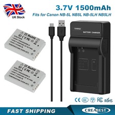 2x NB-5L batteria + caricatore per Canon PowerShot SX210 SX220 SX230 HS SD890 SD870IS