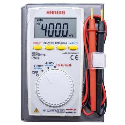 Sanwa PM-3 Digital Multi-meter pocket size CR2032 battery new free shipping