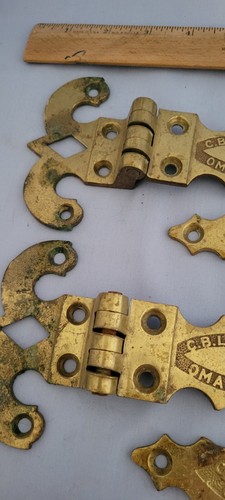 4 Antique Icebox Door Chest Refrigerator Hinge Heavy Not Magnetic & Catch. Read - 第 6/21 張圖片