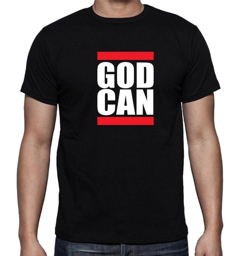 NUEVA CAMISETA DIVERTIDA PARA HOMBRE ESTAMPADO ""GOD CAN"" CHRISTIAN JESUS FAITH CROSS TODAS LAS TALLAS - Imagen 11 de 19