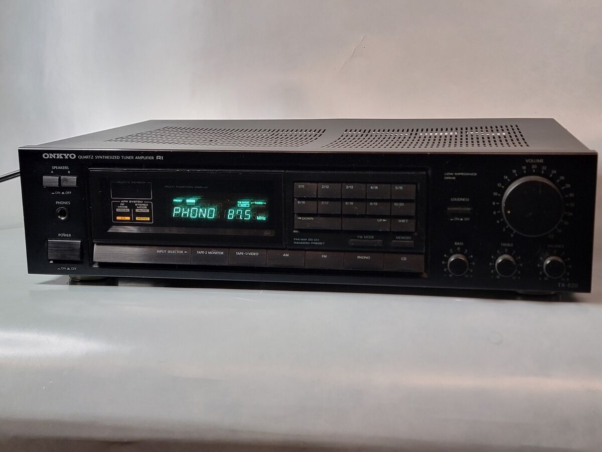 Vintage Receiver Onkyo Quartz Synthesized R1 Amplifier w Vintage Receiver Onkyo Quartz Synthesized R1 Amplifier w