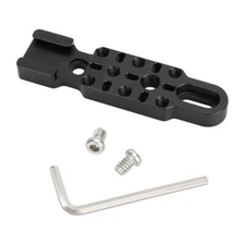 Aluminum Alloy Extension Bracket with Multiple Cold Shoe Mounts for Microphones
